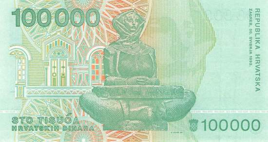 Kroatien p27 100.000 Kuna 1993